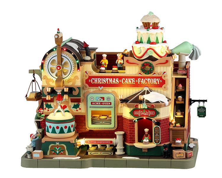 Lemax - 'Christmas Cake Factory' - Verlichte Sights & Sounds met animatie - Inclusief adapter