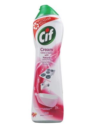 Cif schuurmiddel crème'Roze bloemen'- 500ML afbeelding