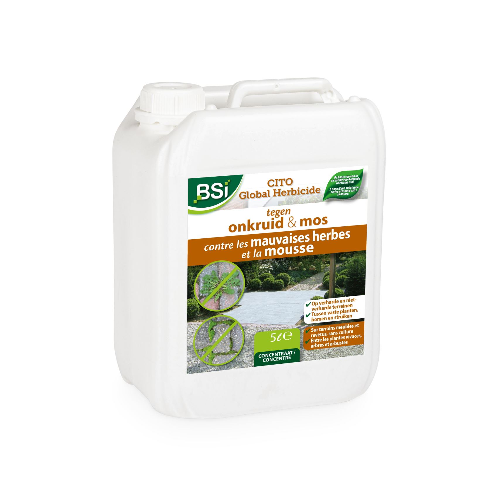 Bsi Cito Global Herbicide RTU 5L– Gebruiksklaar – Snel&effectief– Voor grote oppervlakken – Veilig voor oprit&gazon afbeelding