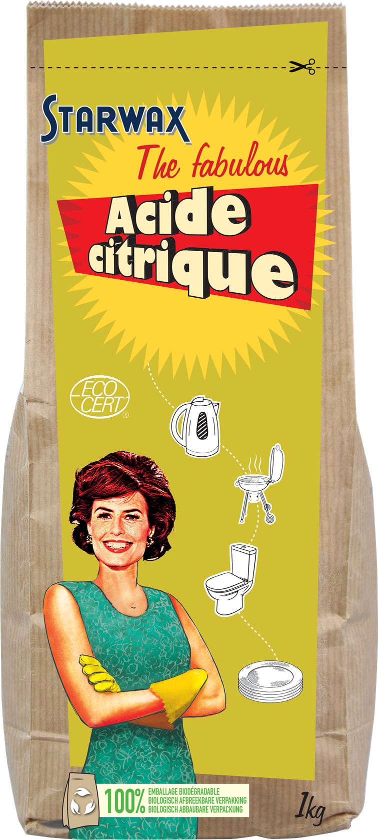 Starwax the fabulous citroenzuur - 1KG afbeelding