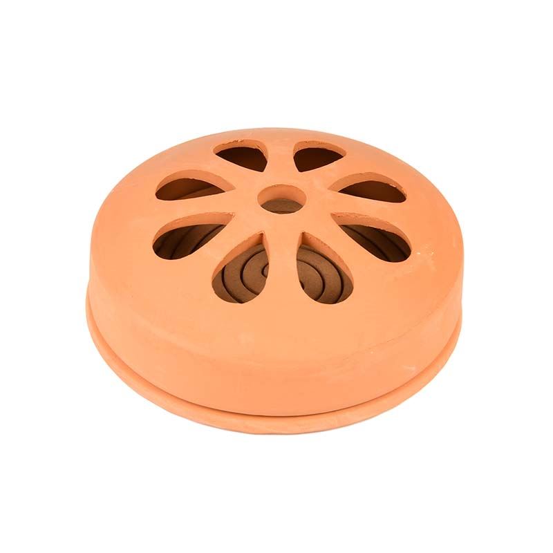 Esschert Design citron. spiralen terracotta/giftbox - LxBxH: 15,5x15,5x6,2cm afbeelding