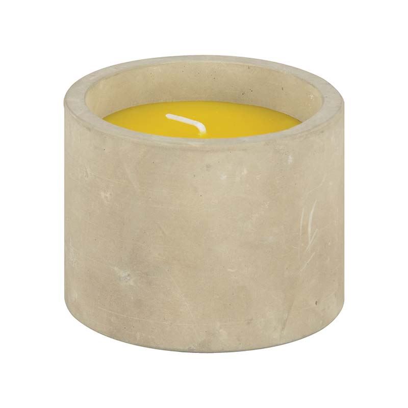 Esschert Design citronella kaars beton - LxBxH: 8,5x8,5x6,7cm afbeelding
