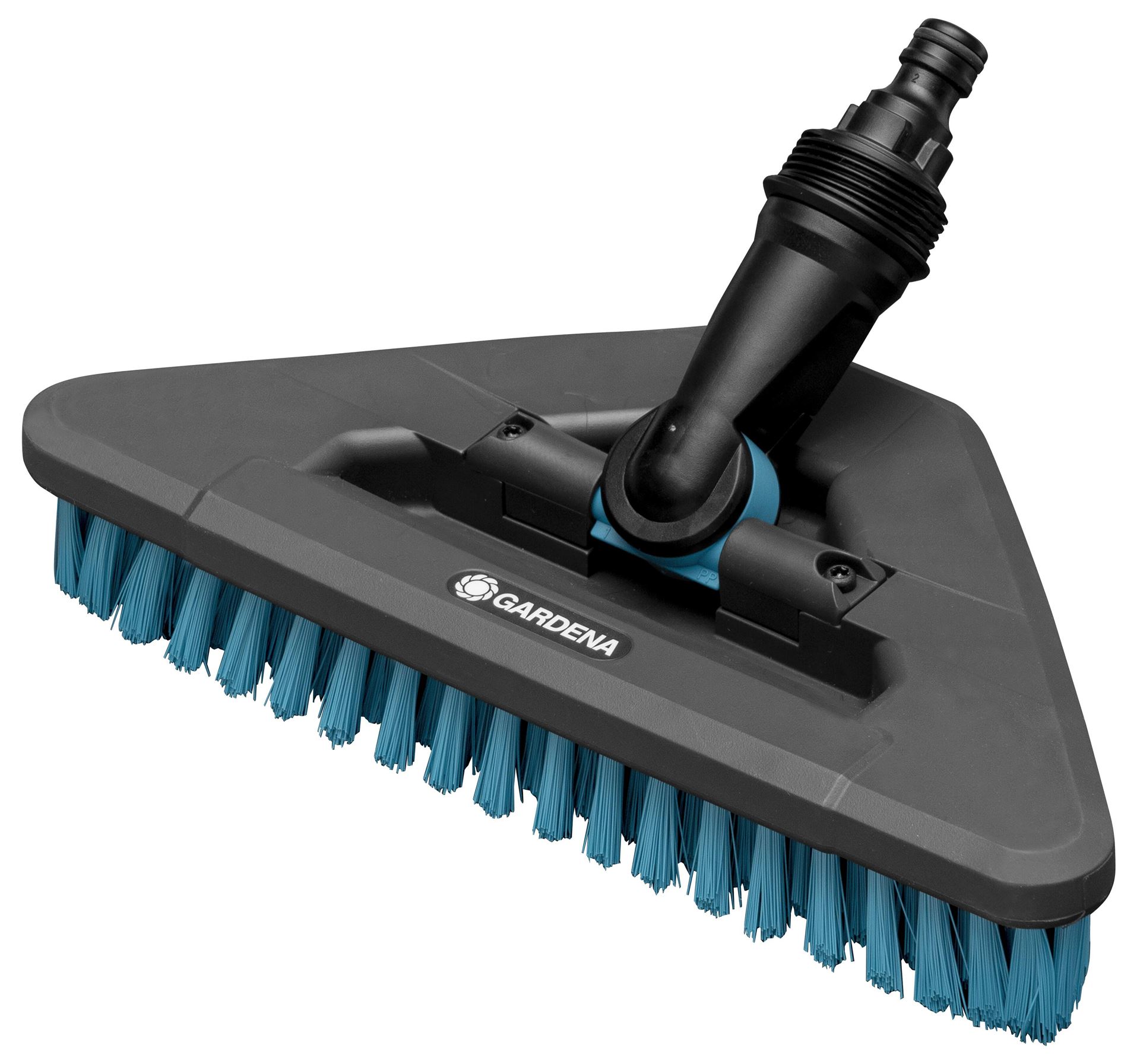 Gardena Cleansystem borstel Hard Flex - Harde borstel voor krachtige reiniging van grote oppervlakken - 360° draaibare borstelkop - Voor intensieve reiniging van harde oppervlakken afbeelding