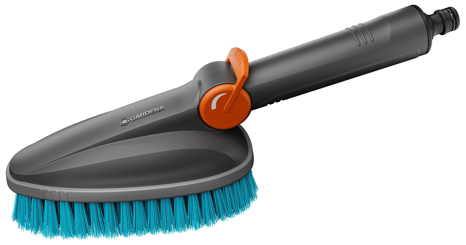 GARDENA Cleansystem harde handborstel M Hard - Op tuinslang aan te sluiten - Voor kleine en niet-gevoelige oppervlakken afbeelding