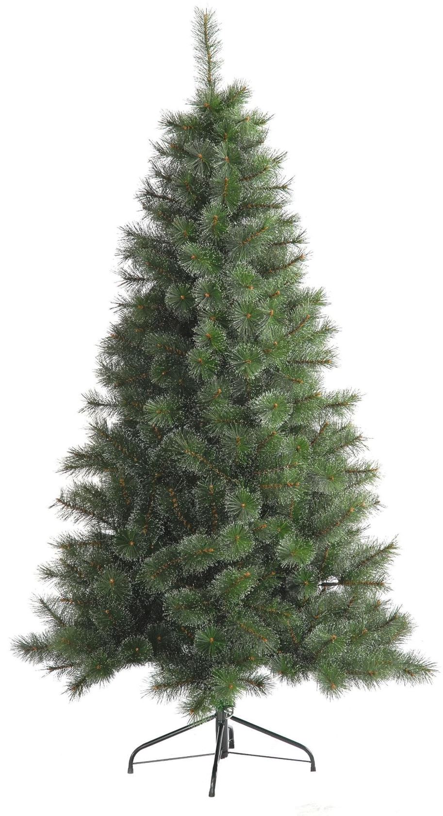 Cleveland Frosted Pine kunstkerstboom - 150 cm - groen - frosted -Ø 82 cm - 274 tips - metalen voet afbeelding
