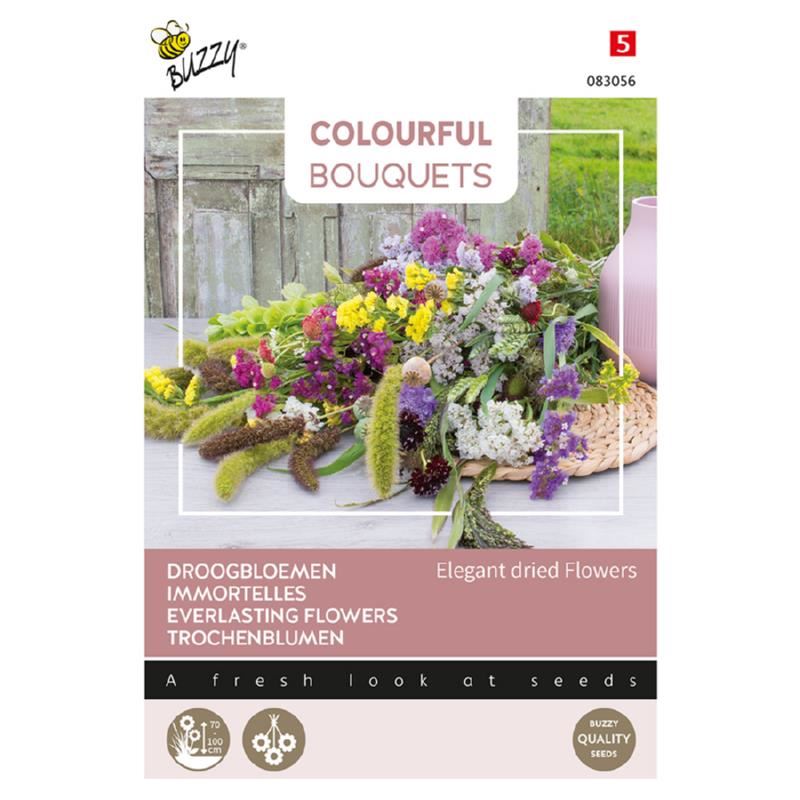 Buzzy Colourful Bouquets - Elegant dried flowers - Droogbloemen mengsel afbeelding