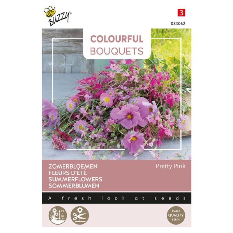 Buzzy Colourful Bouquets - Pretty Pink - Roze bloemenmengsel afbeelding
