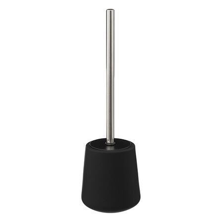 5Five toilet- / wc-borstel met houder - Zwart zandsteen -Ø39 cm afbeelding