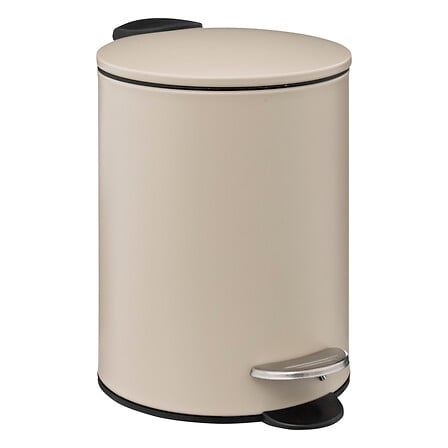 Beige Lin Kleurige Softclose Pedaalemmer - 3L Capaciteit afbeelding