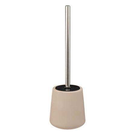 5Five Colors Toiletborstel met Houder– Beige – Polyresin&RVS– 40 cm – Stijlvol&Praktisch afbeelding