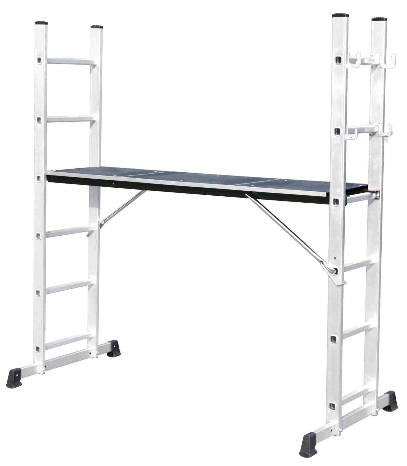 Escalo multi+ aluminium - Combinatie stelling-ladder - 6 treden afbeelding