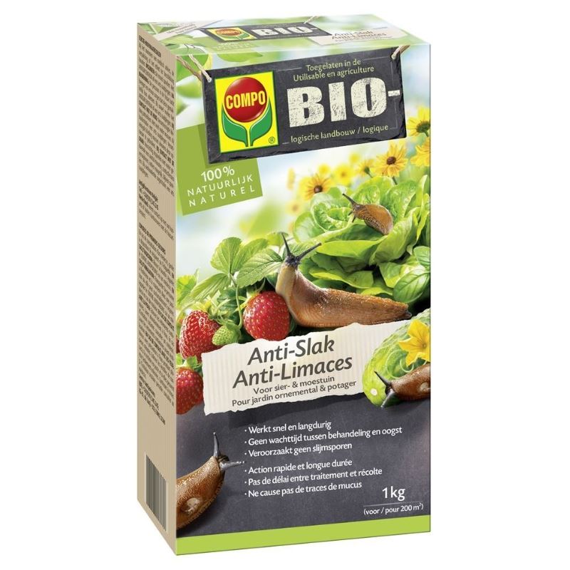 Compo Anti-Slak Bio - Slakkenkorrels - 1kg afbeelding