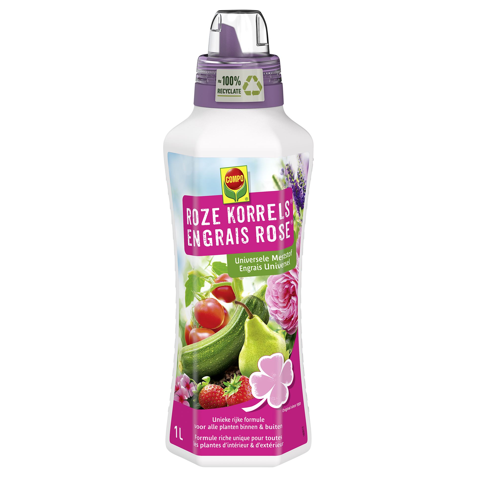 Compo vloeibare meststof universeel - roze korrels - 1 l