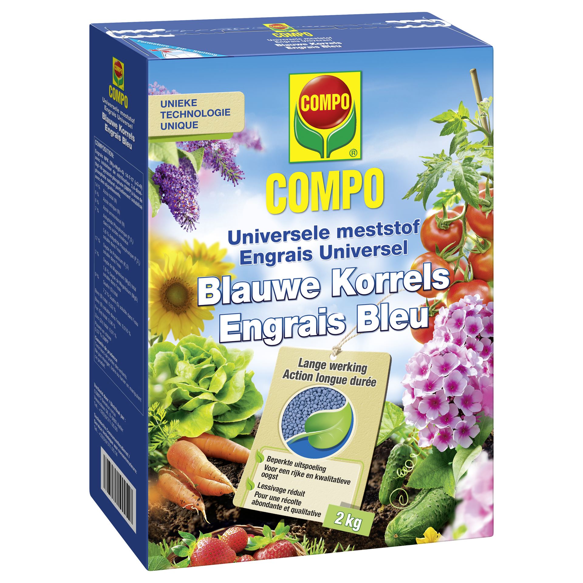 Compo meststof universeel - blauw Novatec - 2 kg