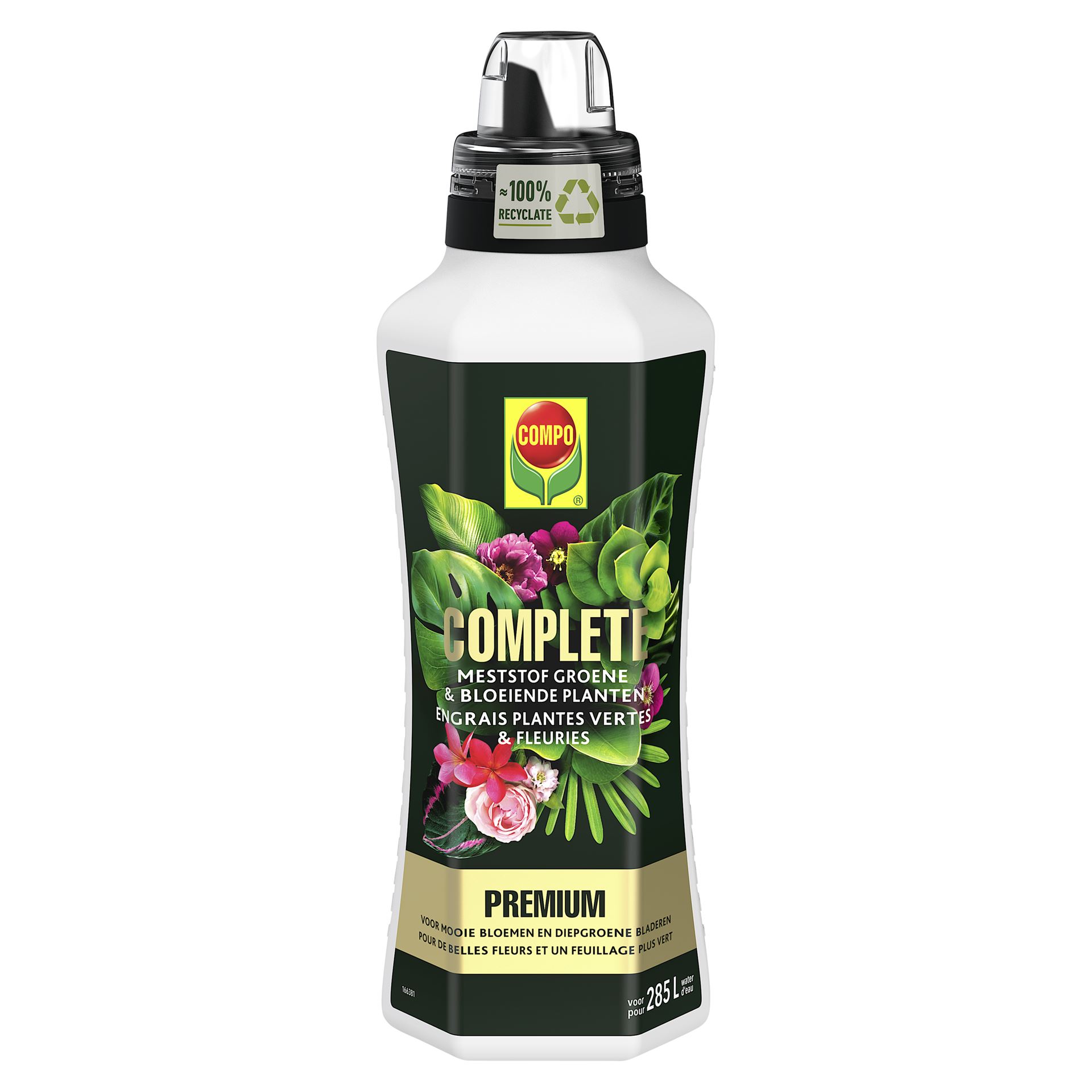 Compo vloeibare meststof voor groene & bloeiende planten - 1l