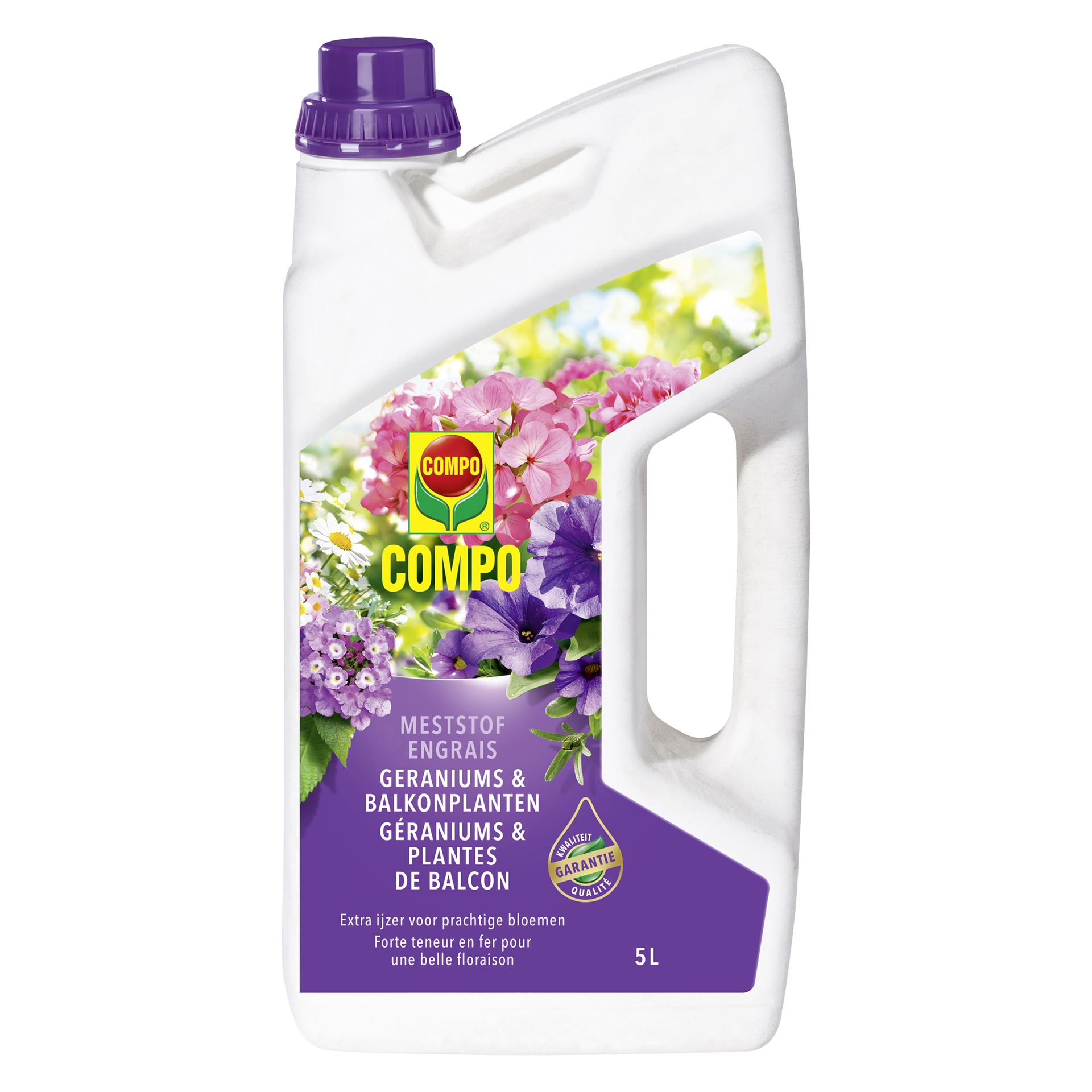 Compo vloeibare meststof voor geraniums & balkonplanten - 5 l