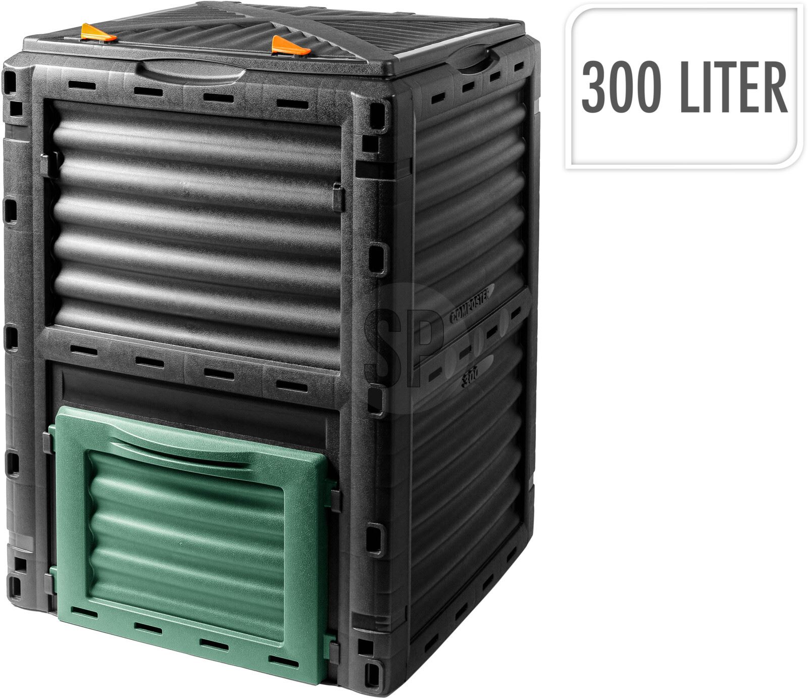 Pro-Garden compostvat grijs 300L - 65x60x80cm afbeelding