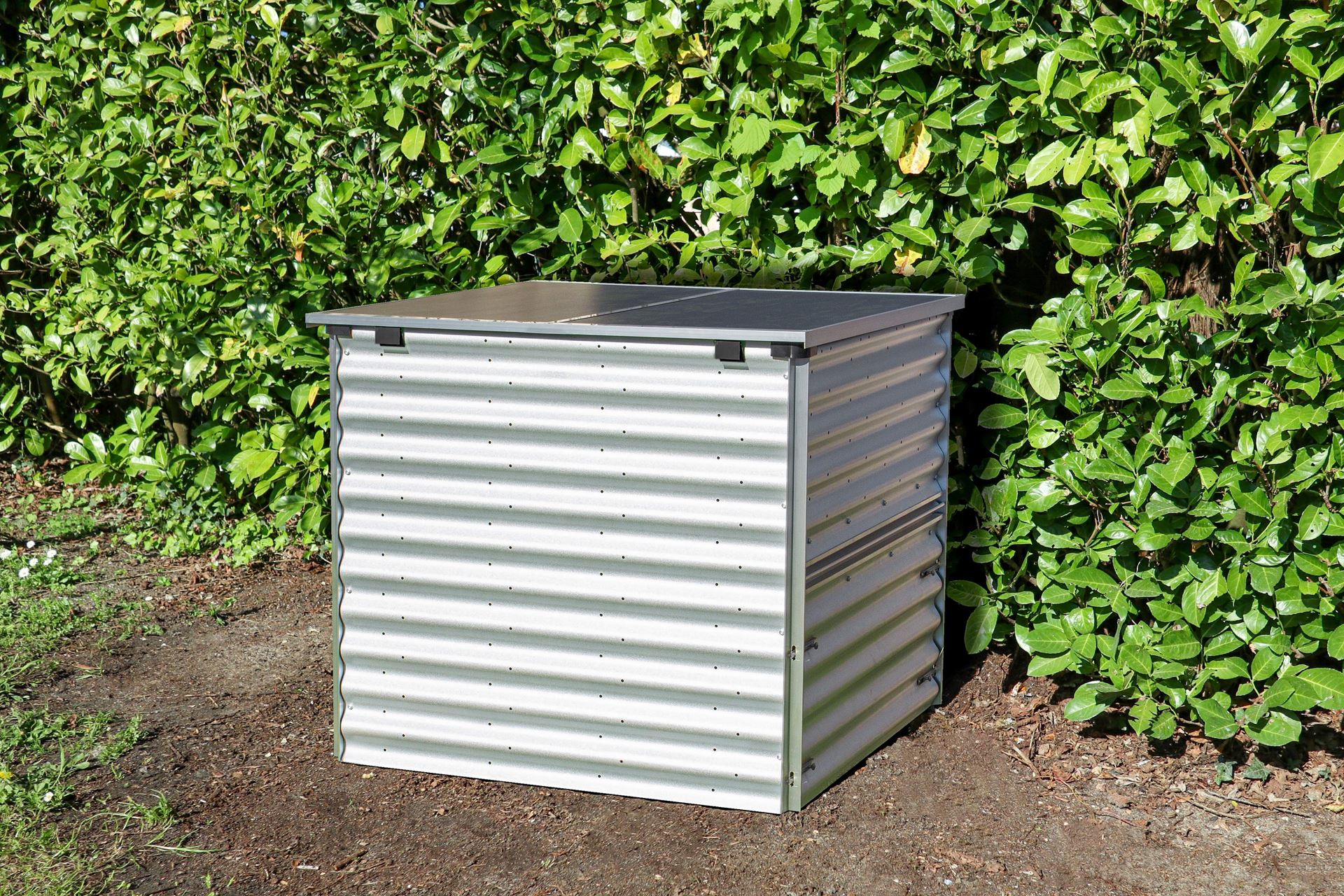 Vitavia Composteerder Tami - Wit/Alu - L99 x 99 x H87,2 cm afbeelding