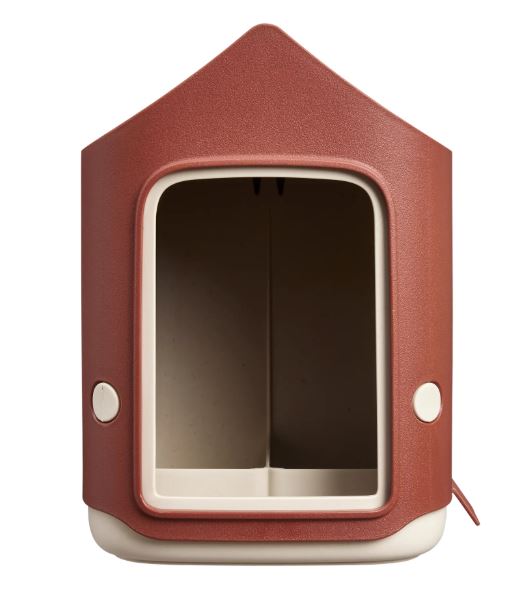 Elho Cosy Bird Feeder - Vogelvoederhuisje - Rood - Met vogelbad afbeelding