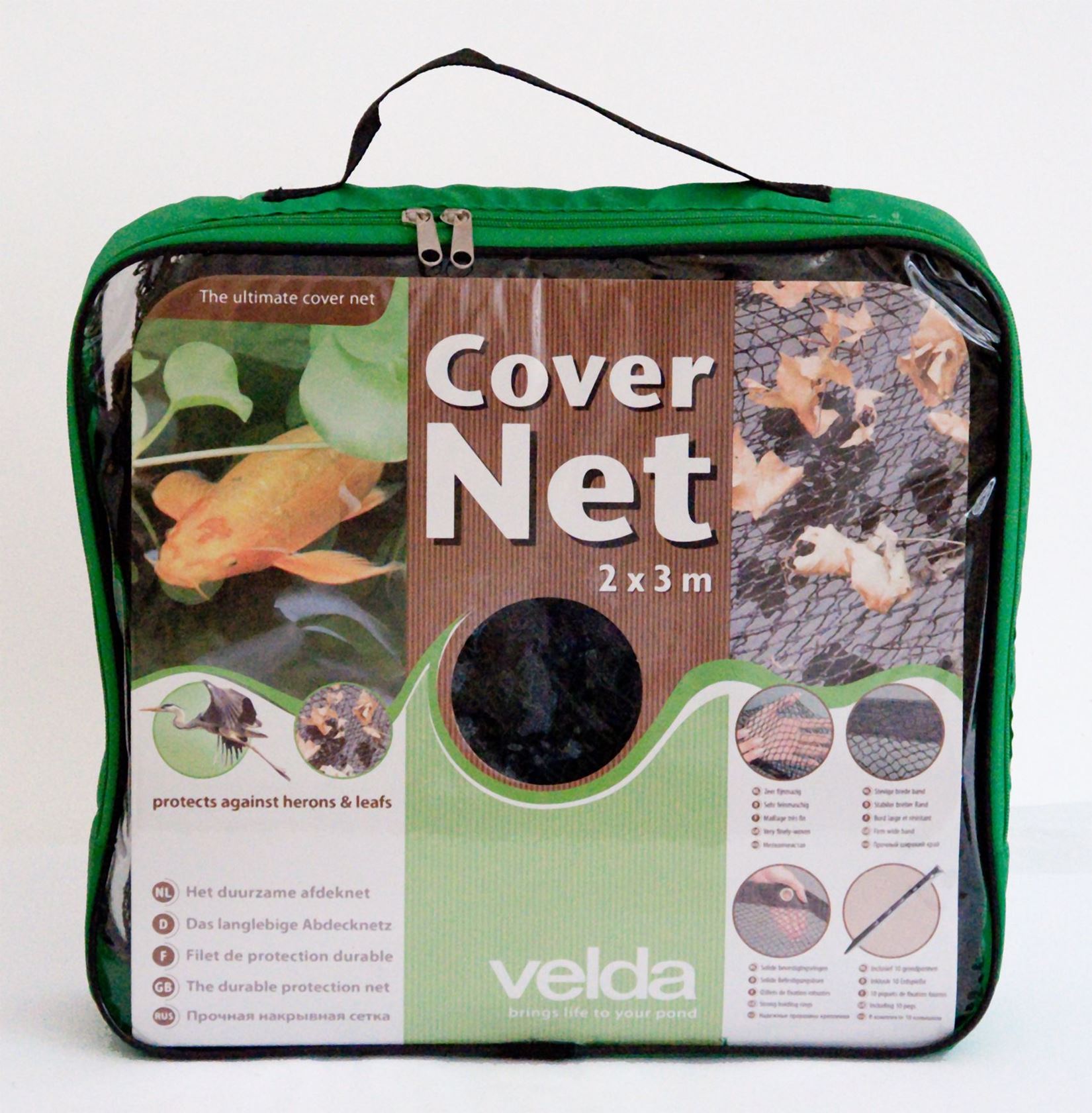 Velda Cover Net 2 x 3 m - fijnmazig vijverafdeknet met pennen voor meerjarig gebruik