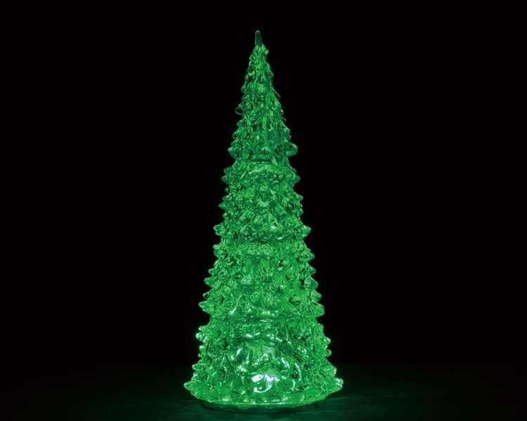Lemax -'Crystal Lighted Tree Changeable Color L'- 3 kleuren - Verlicht figuur - Exclusief adapter (werkt ook op batterijen) afbeelding