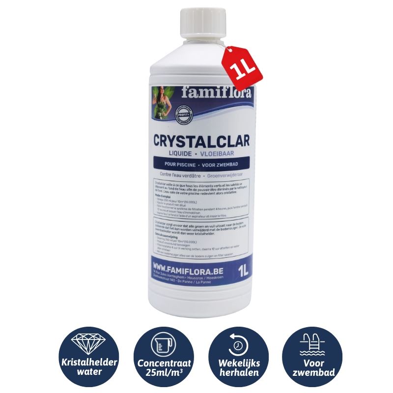 Famiflora Crystalclar vloeibaar 1L - groenverwijderaar afbeelding