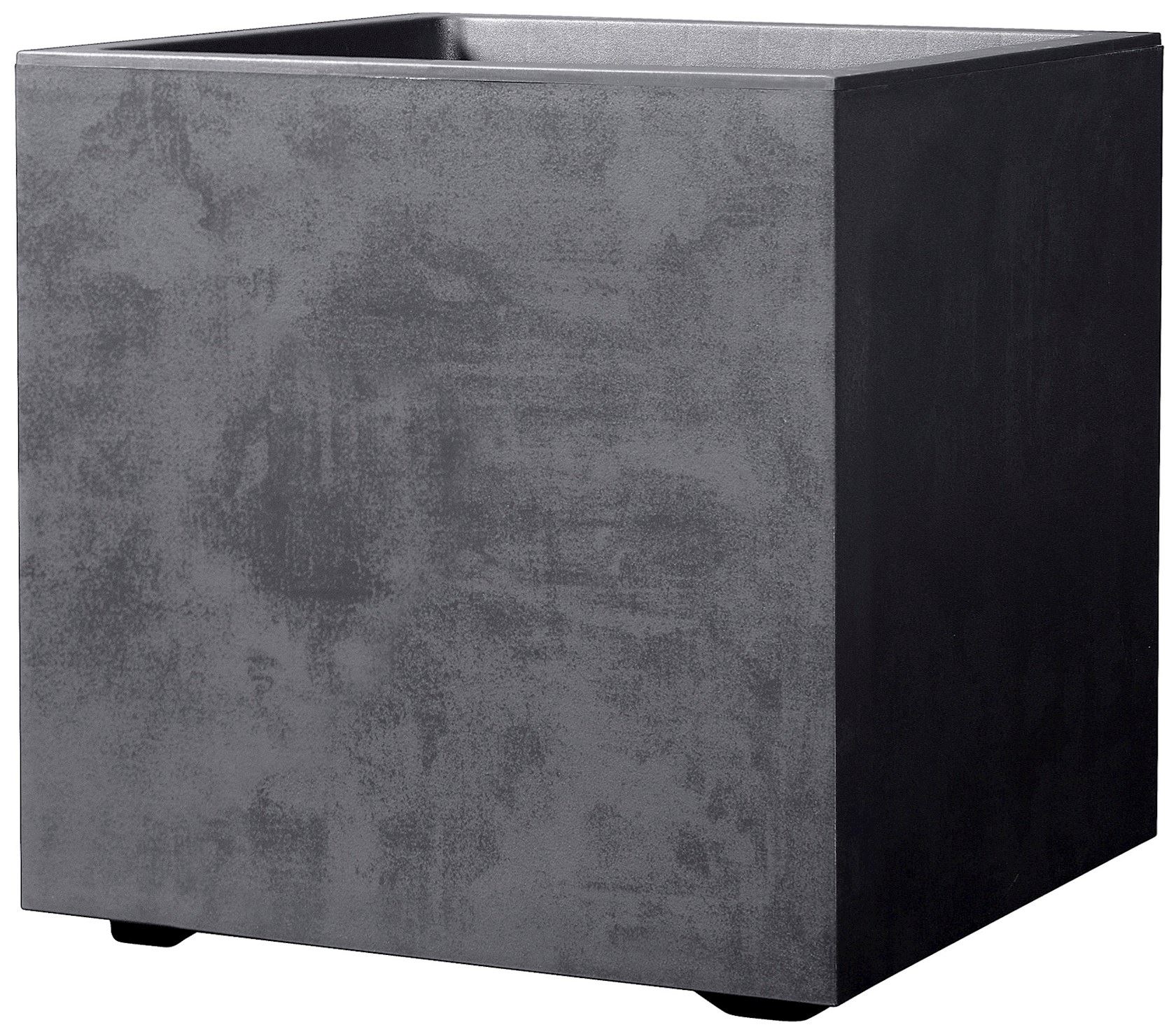 Cubo Millennium Plantenbak 49 x 49 x 49cm - Anthraciet - Met waterreservoir en wielen afbeelding