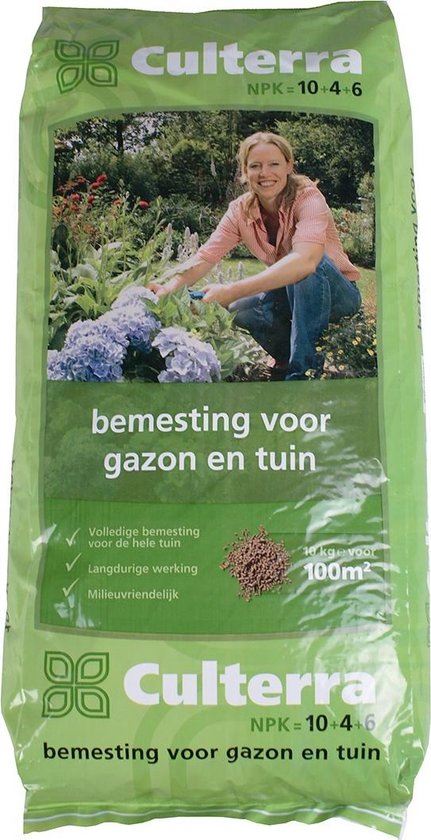 Culterra Meststof 10-4-6 - 10 kg - Gazon en tuin - Direct beschikbaar voor planten afbeelding