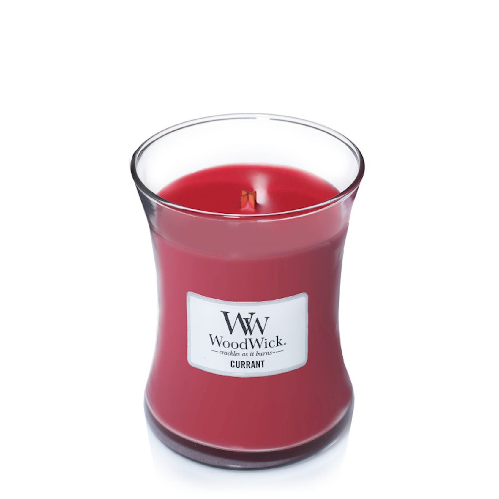 WoodWick geurkaars - Medium Hourglass - Currant afbeelding