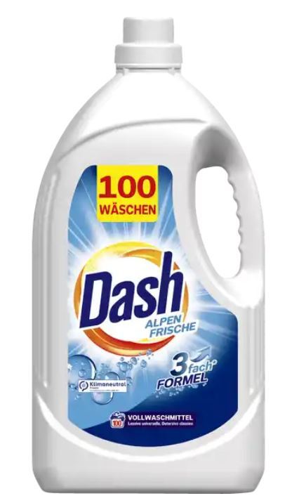 Dash Vloeibaar Wasmiddel - Alpenfris - Universeel - 100 Wasbeurten - 5 Liter afbeelding