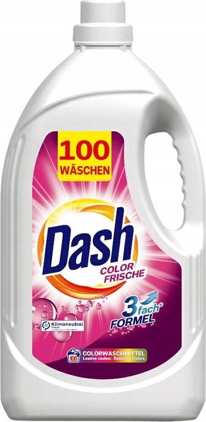 Dash vloeibaar wasmiddel'Kleur Fris'- Gekleurde was - 100 wasbeurten (5L) afbeelding
