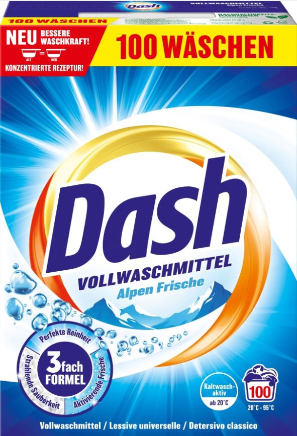 Dash Alpenfris Universeel Waspoeder - XXL Pack - 5 kg - 100 Wasbeurten afbeelding
