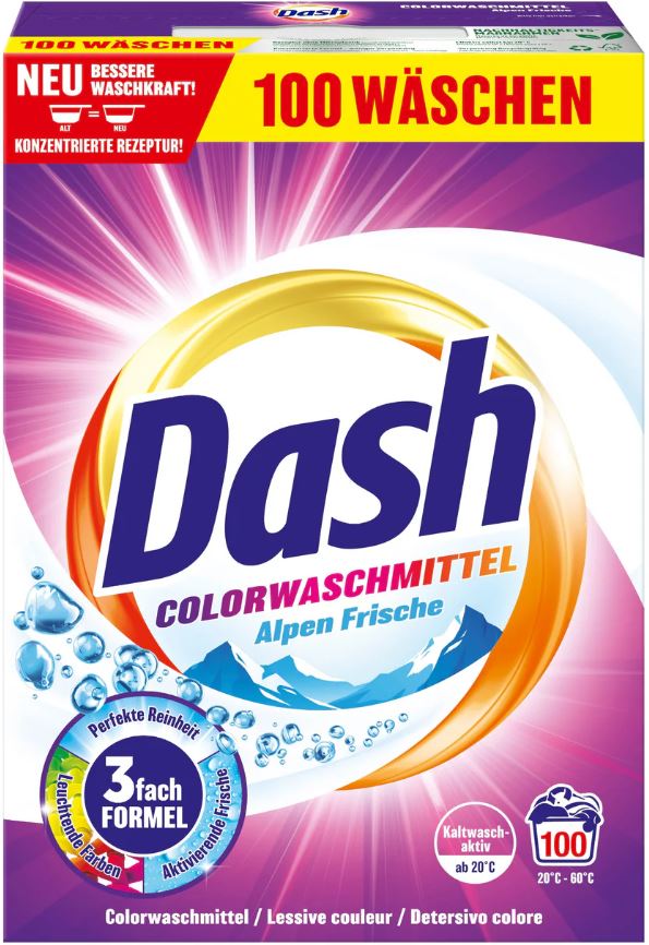 Dash Color Frische Waspoeder - Gekleurde Was - 5 kg - 100 Wasbeurten afbeelding