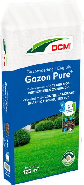 DCM Gazonvoeding Gazon Pure® 10 KG - Gazonvoeding met indirecte werking tegen mos en verticuteren overbodig