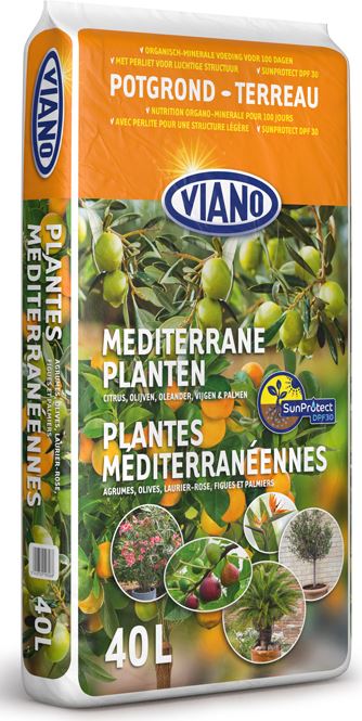 Viano potgrond voor mediterrane planten - 40L afbeelding