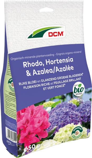 DCM Plantenvoeding Rhodo, Hortensia & Azalea 0,65 KG - Voor het bemesten van alle zuurminnende planten