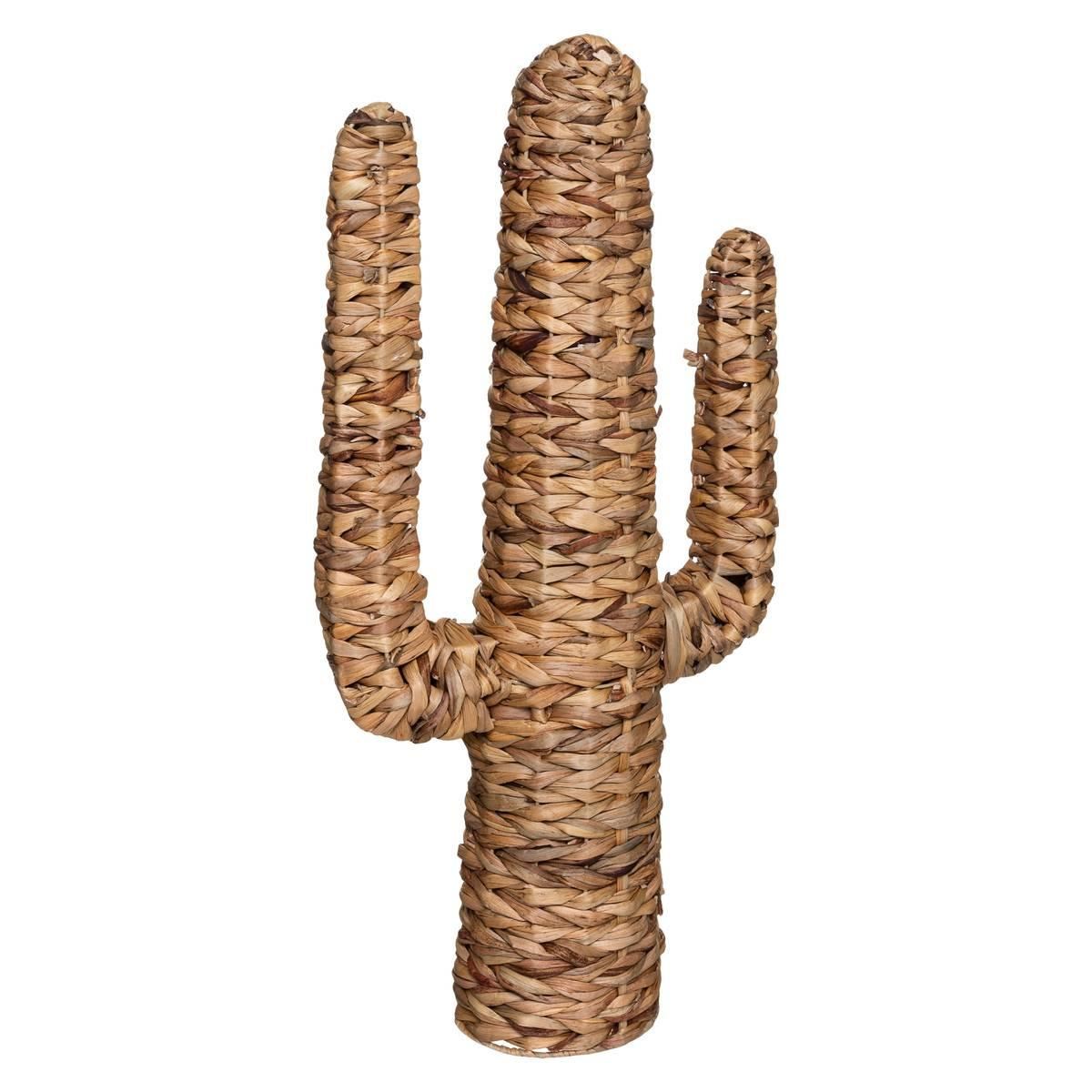 Hacienda gevlochten decoratieve cactus – natuurlijke uitstraling - Natuurlijk waterhyacint