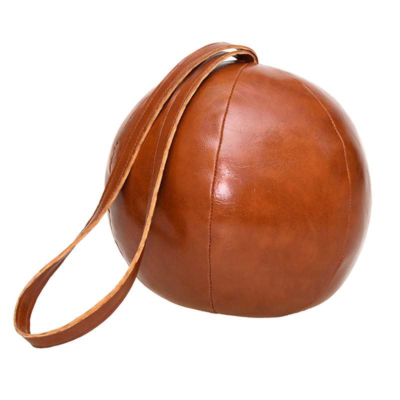 Esschert Design deurstopper PU leer - LxBxH: 14,4x14,5x15cm afbeelding