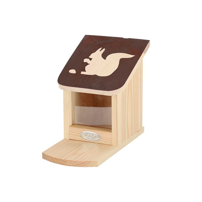 Esschert Design diapositief eekhoorn voederhuis - LxBxH: 14,9x25x20cm afbeelding