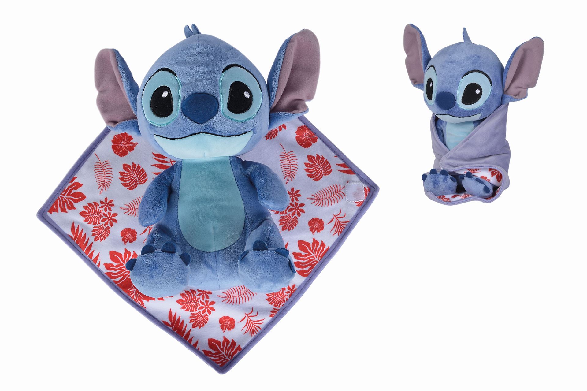 Nicotoy Disney'Lilo&Stitch'knuffel incl. doekje - Stitch - 25cm afbeelding