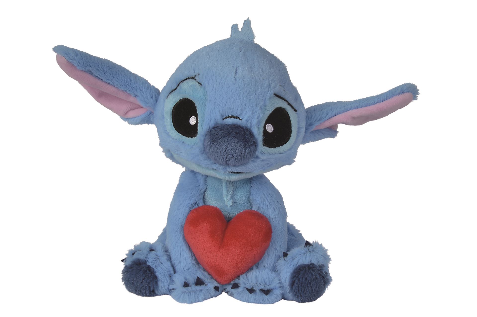 Nicotoy Disney Stitch houdt een hartje vast - Pluche speelgoed - 25 cm afbeelding