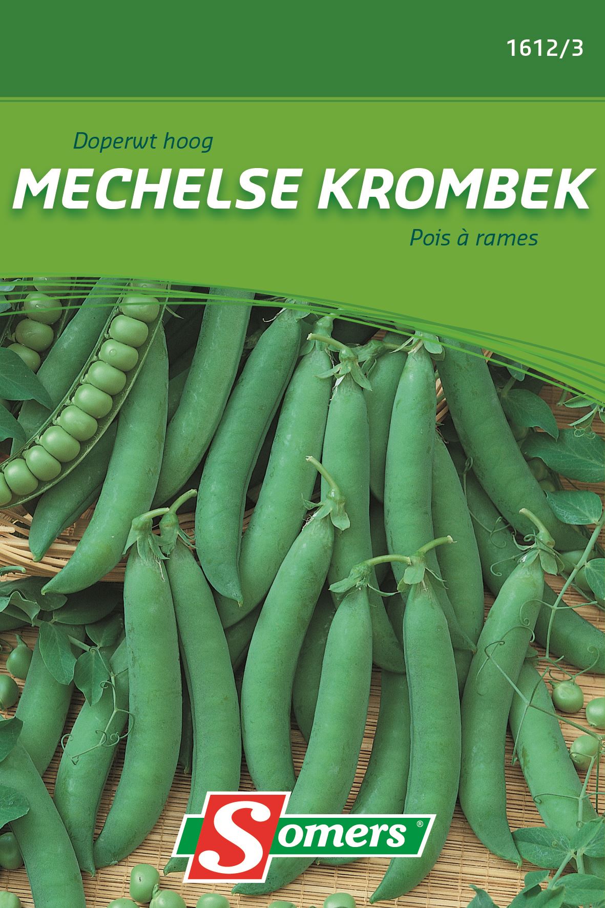 Somers Doperwt Hoge Mechelse Krombek 160G - Zaadvast hoge struik - steun nodig afbeelding