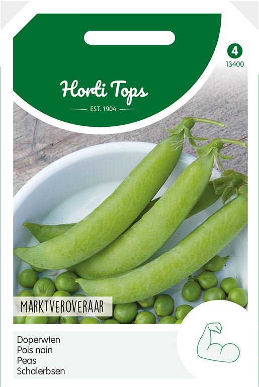 Horti Tops Doperwten zaden - Marktveroveraar - 100g afbeelding