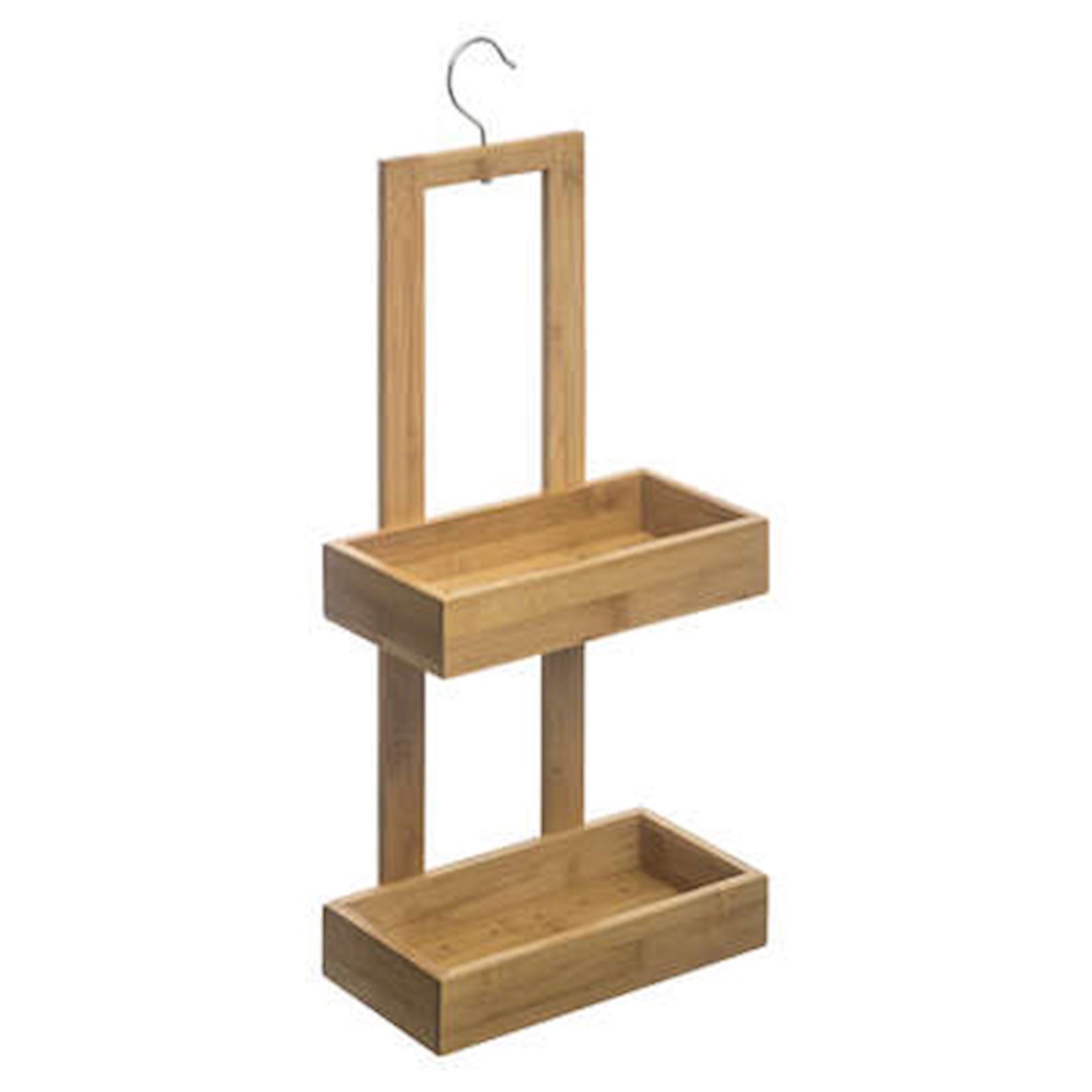 5five Doucherekje - 2 Lagen - Bamboe - Met Ophanghaak - 26 x 14 x 60 cm