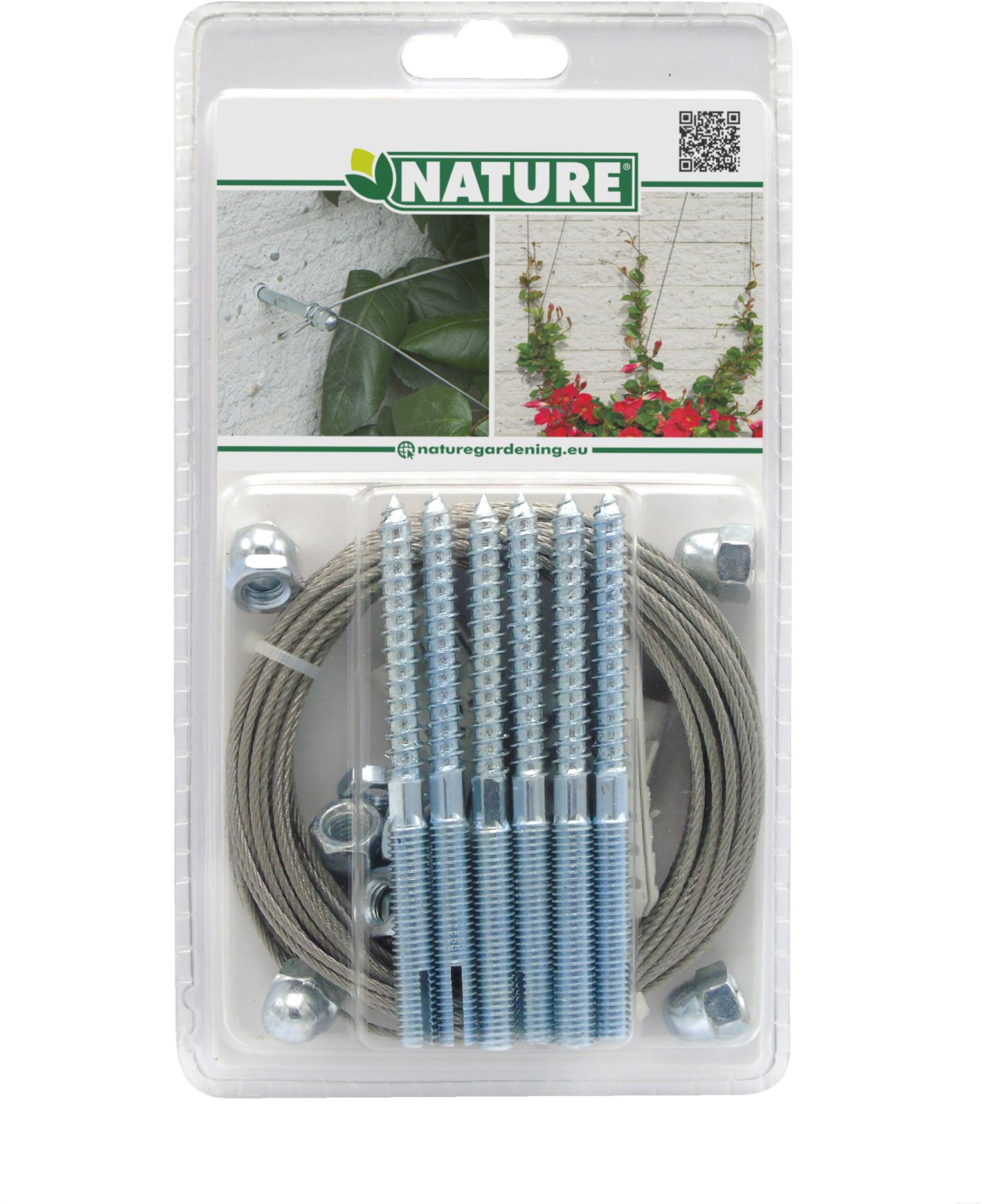 Nature spandraadsysteem 10mx1,8mm voor klimplanten afbeelding