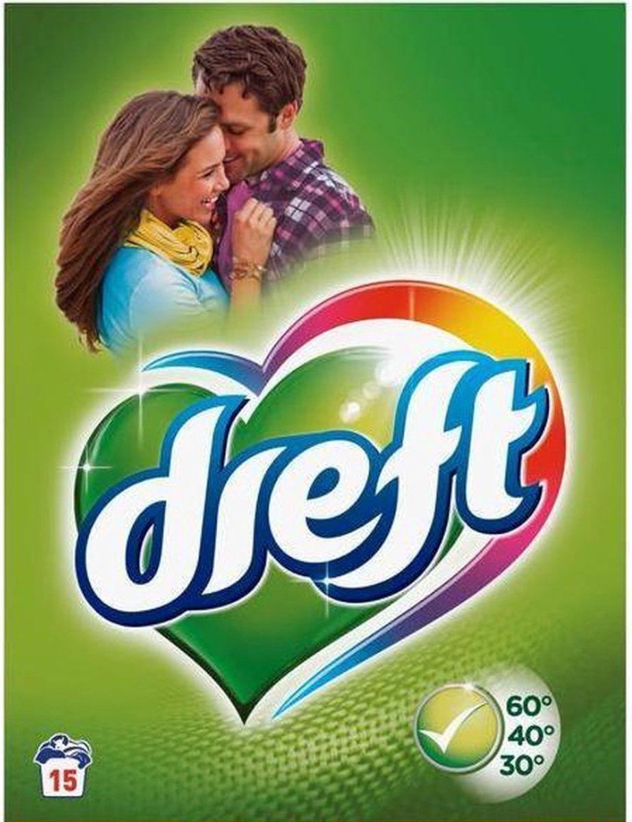 Dreft Original waspoeder - 15 wasbeurten (1.05KG) - Geschikt voor dagelijks gebruik