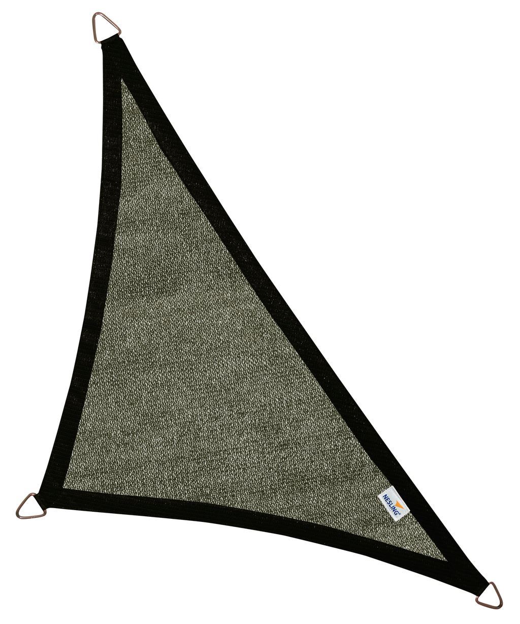 Nesling schaduwdoek  Coolfit - driehoek - 400 op 400 op 570 cm - zwart afbeelding