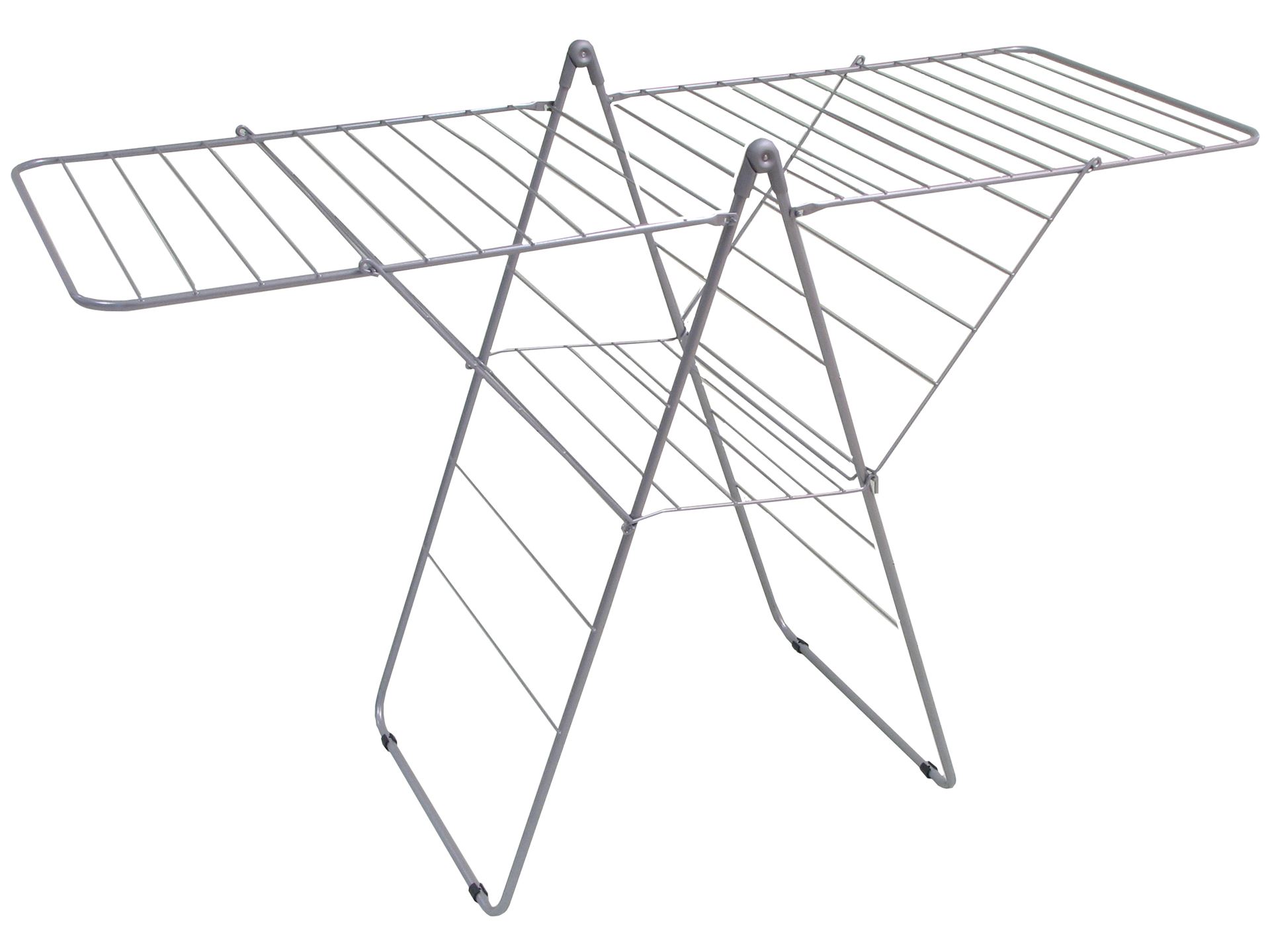 Practo Home elise grijs/grijs - Droogrek T-model - 60x160x102,5cm afbeelding