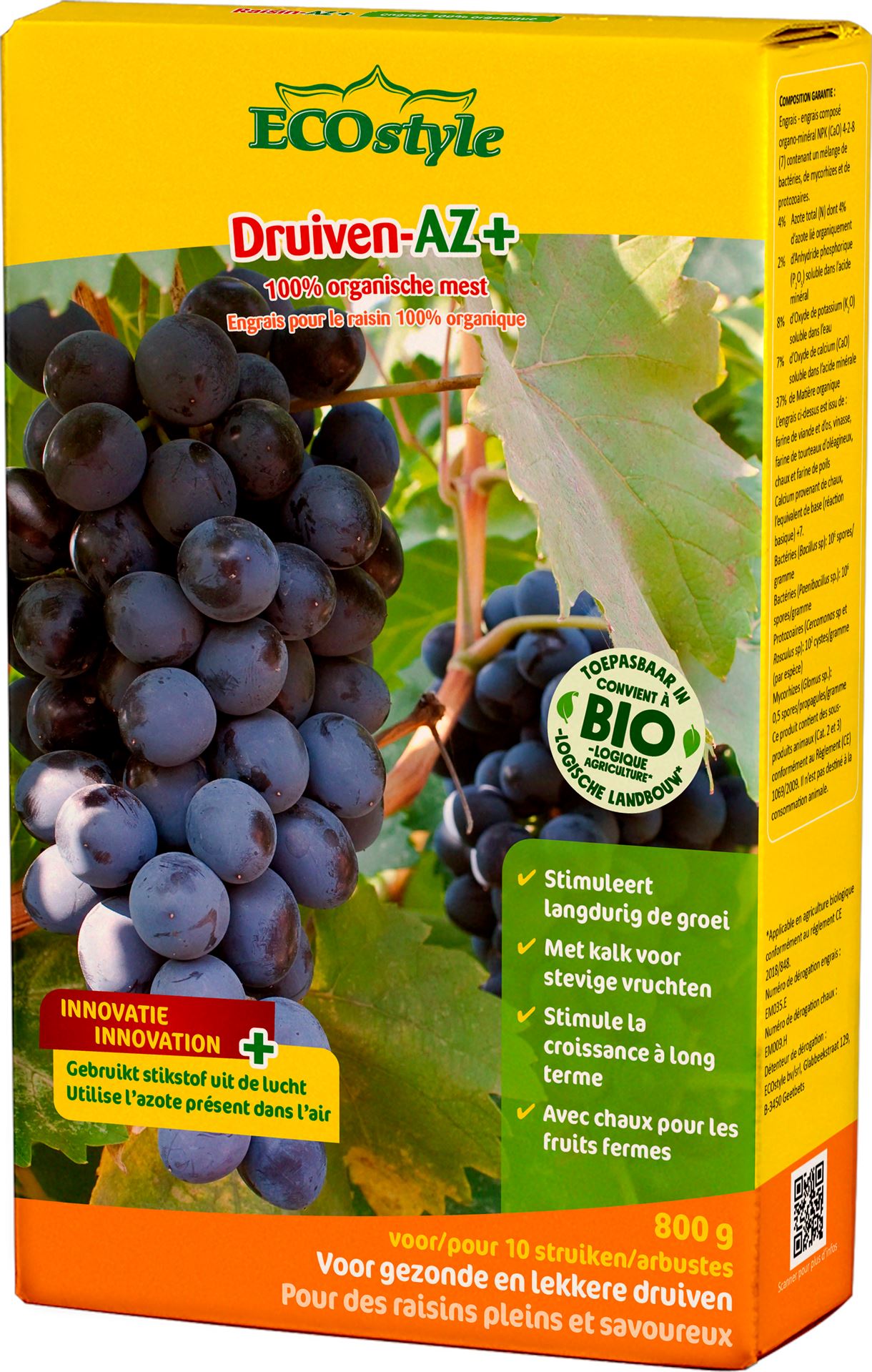 ECOstyle meststof voor druiven– 800 g afbeelding