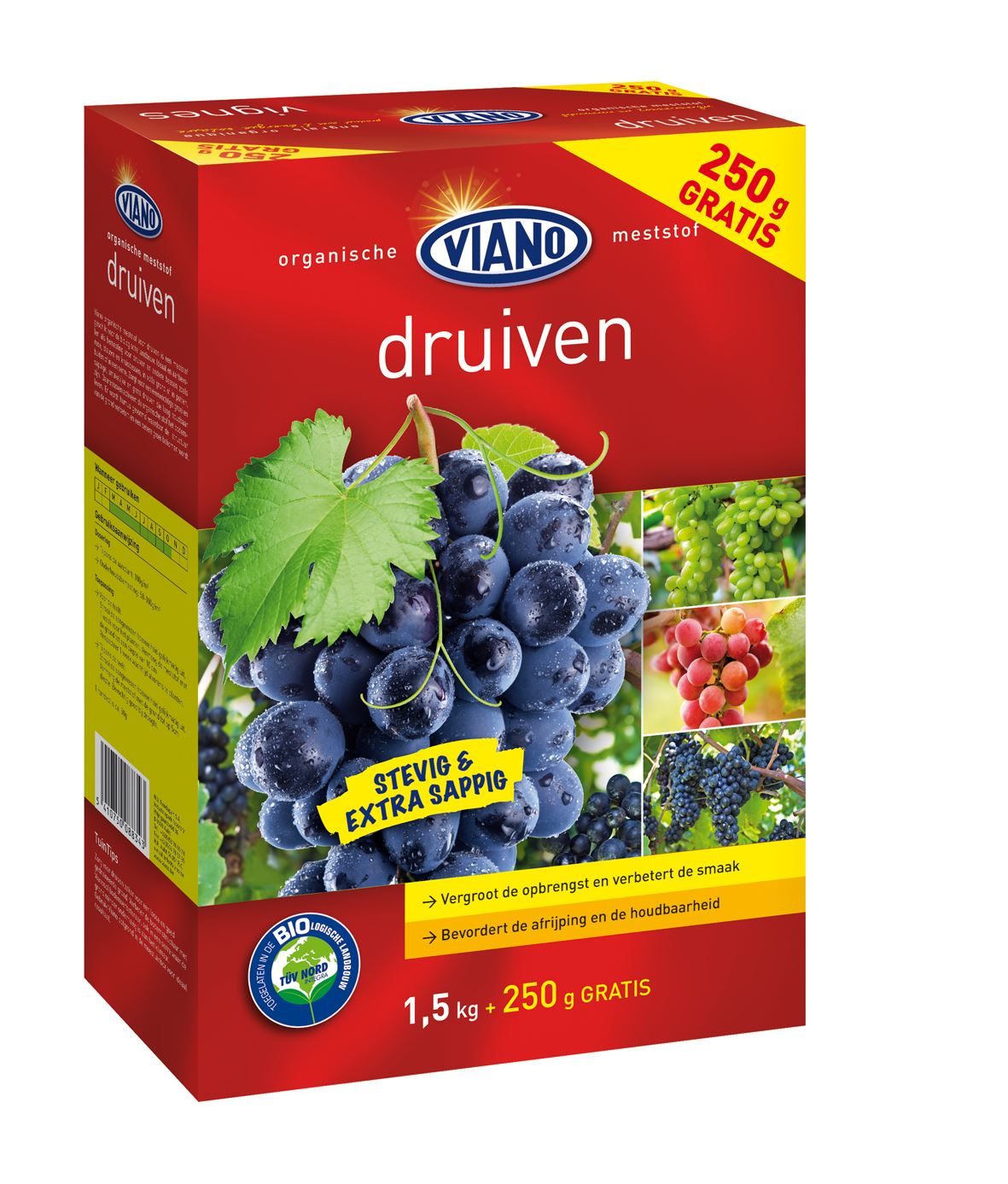 Viano meststof voor druiven - 1,5 kg + 250 g - voor 35 m² afbeelding